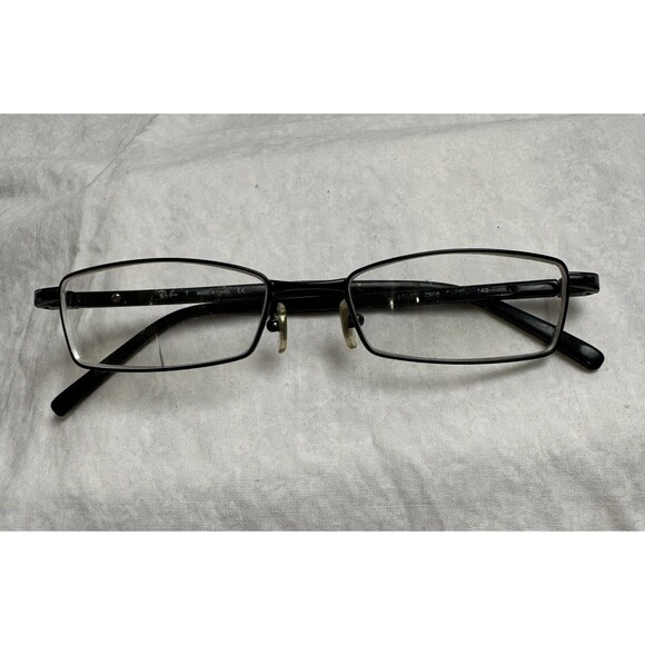 Ray Ban RB6103 2509 Black Rectangle Eyeglasses 140 mm G324, FRAMES ONLY‎ - Picture 1 of 10
